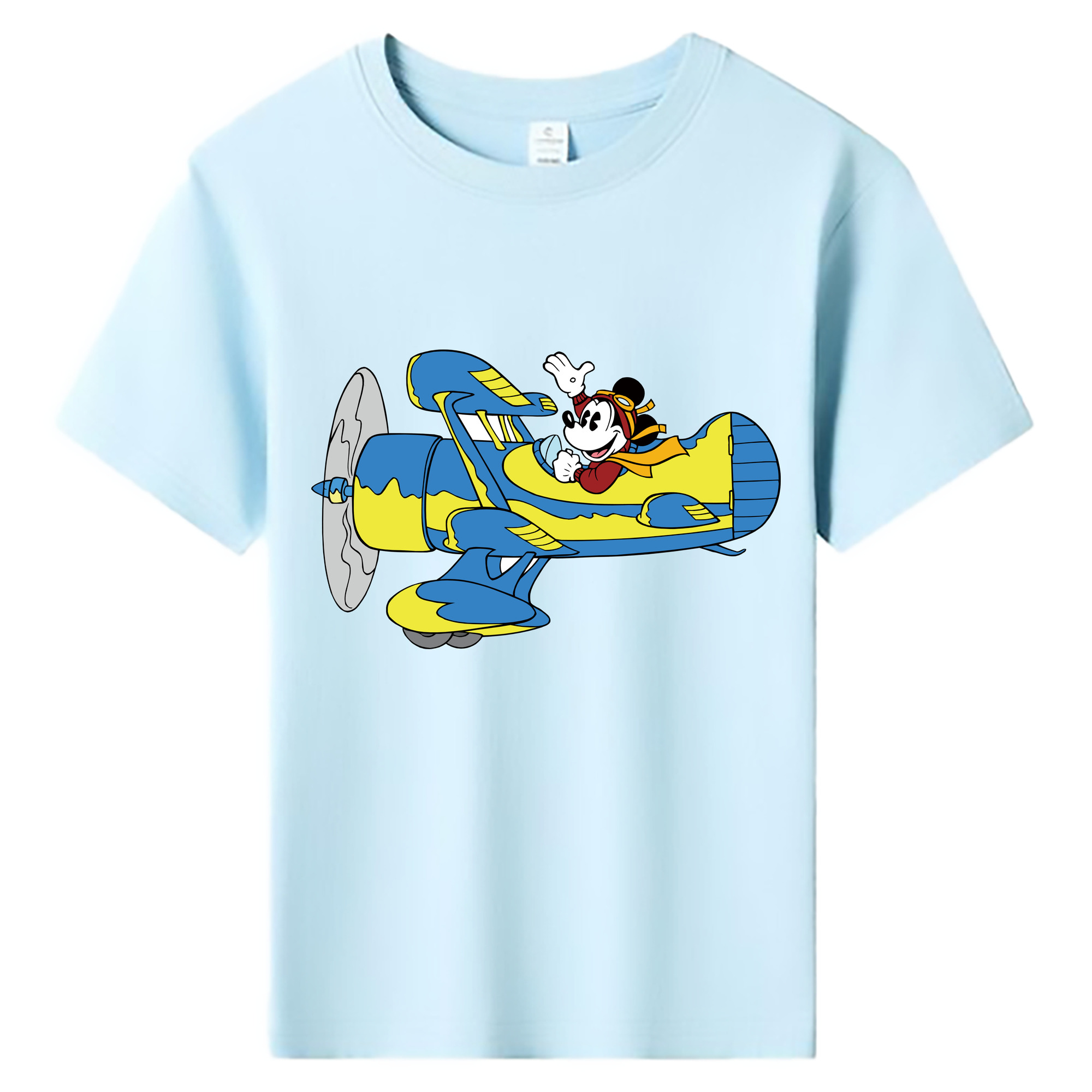 ミッキーマウス Mickey Mouse 綿100％キッズTシャツ（フロントプリント）